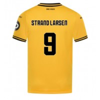 Camiseta Wolves Jorgen Strand Larsen #9 Primera Equipación 2024-25 manga corta